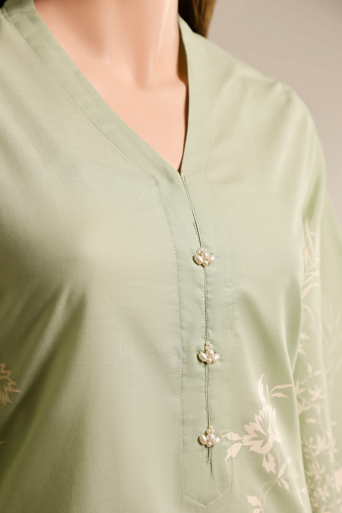 Printed Lawn Stitched Shirt - Image 3
