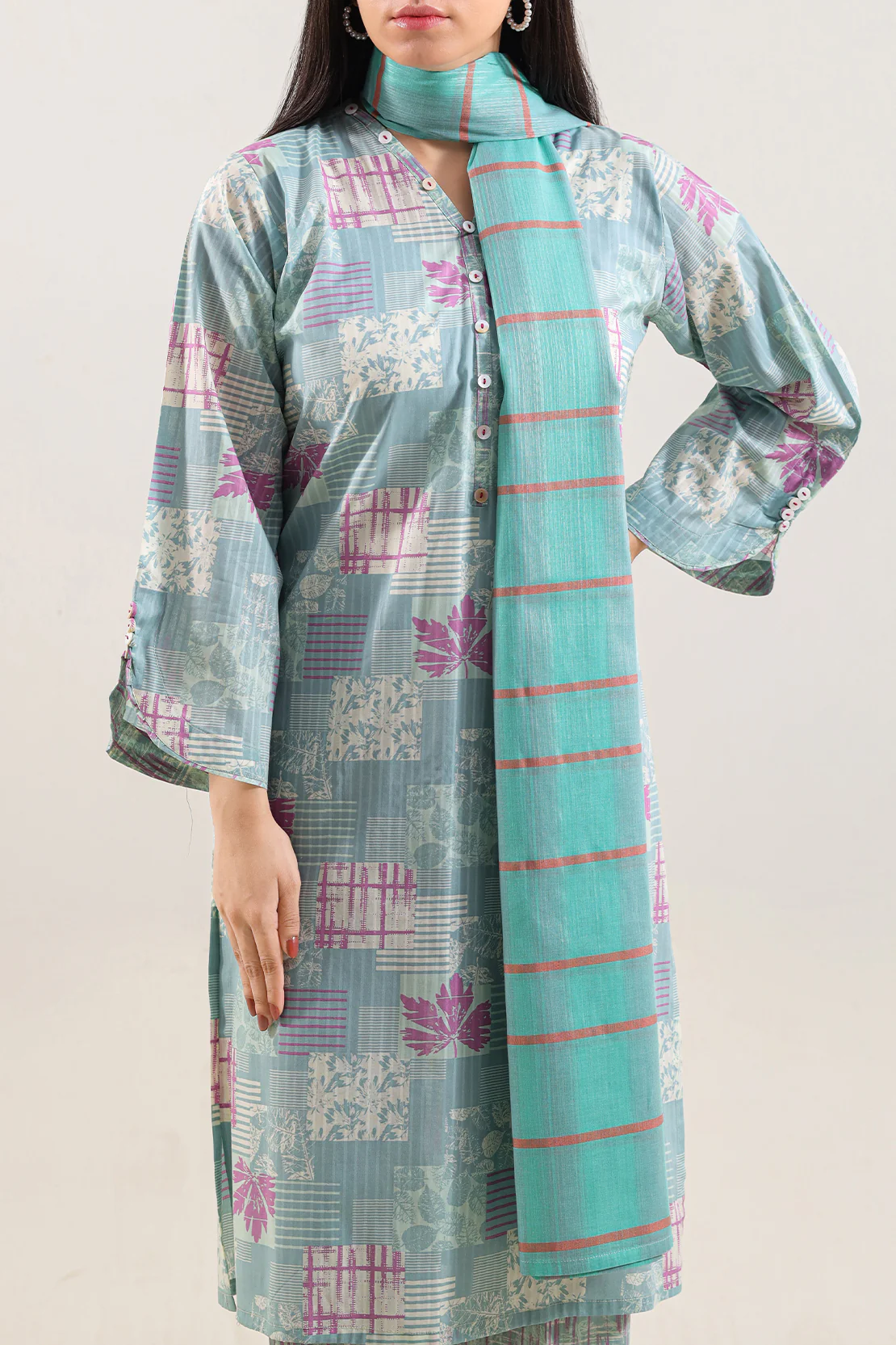 Cotton Jacquard Dupatta - Image 3