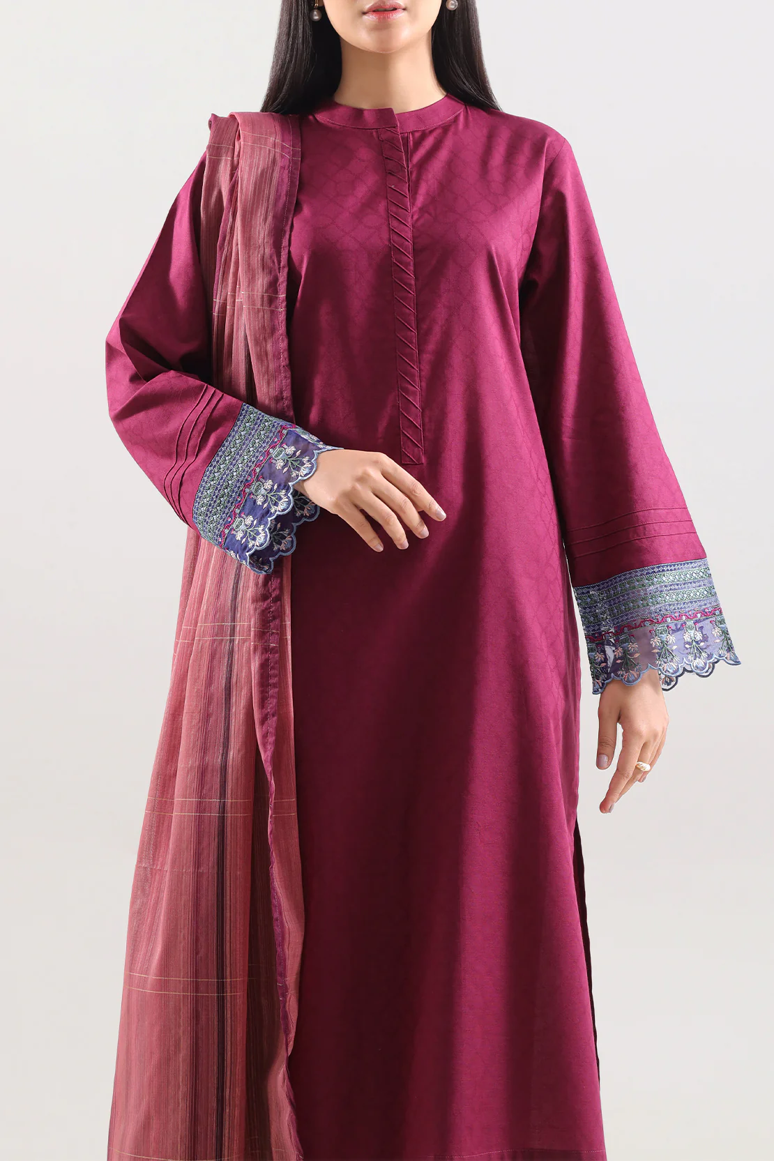 Cotton Jacquard Dupatta - Image 2