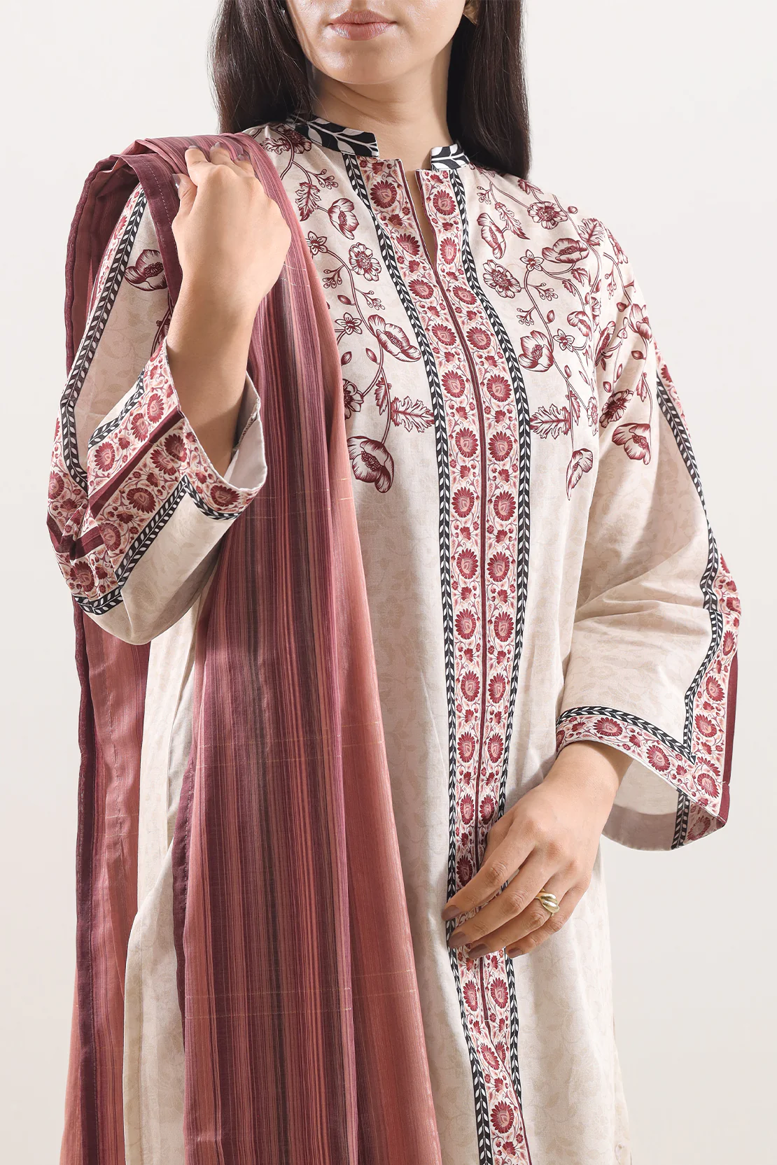 Cotton Jacquard Dupatta - Image 2
