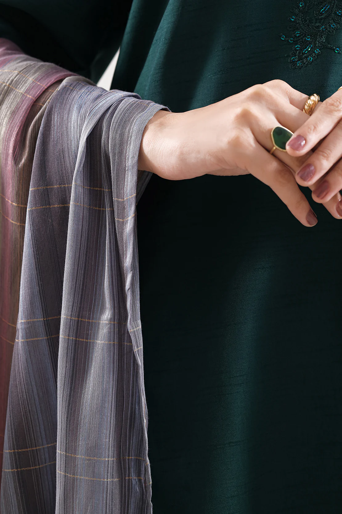 Cotton Jacquard Dupatta - Image 3