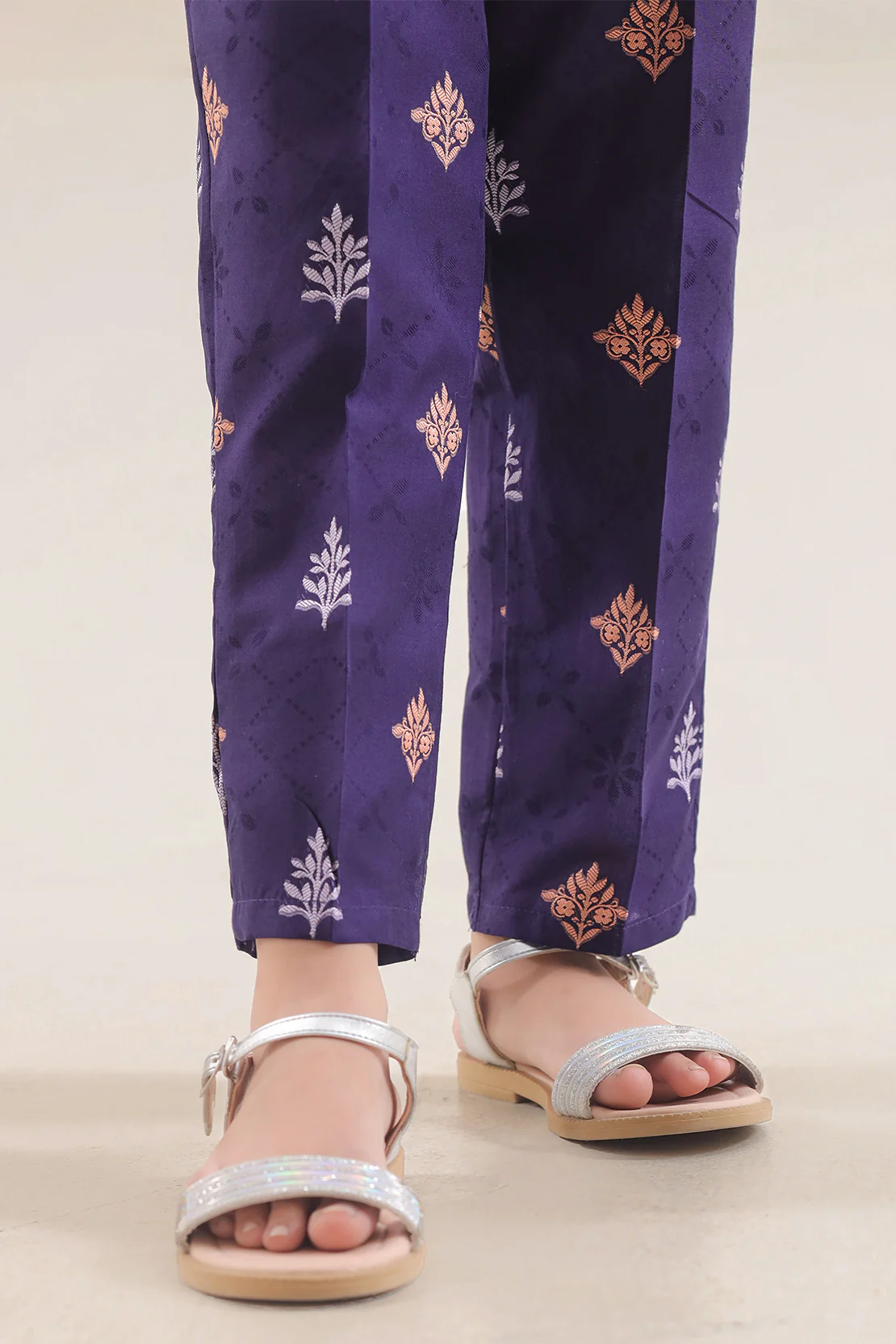 Cotton Jacquard Pants For Kids - Image 3