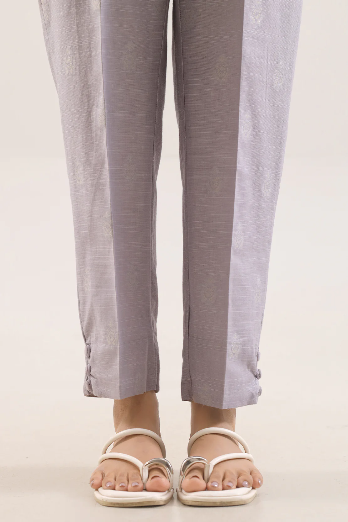 Cotton Jacquard Pants