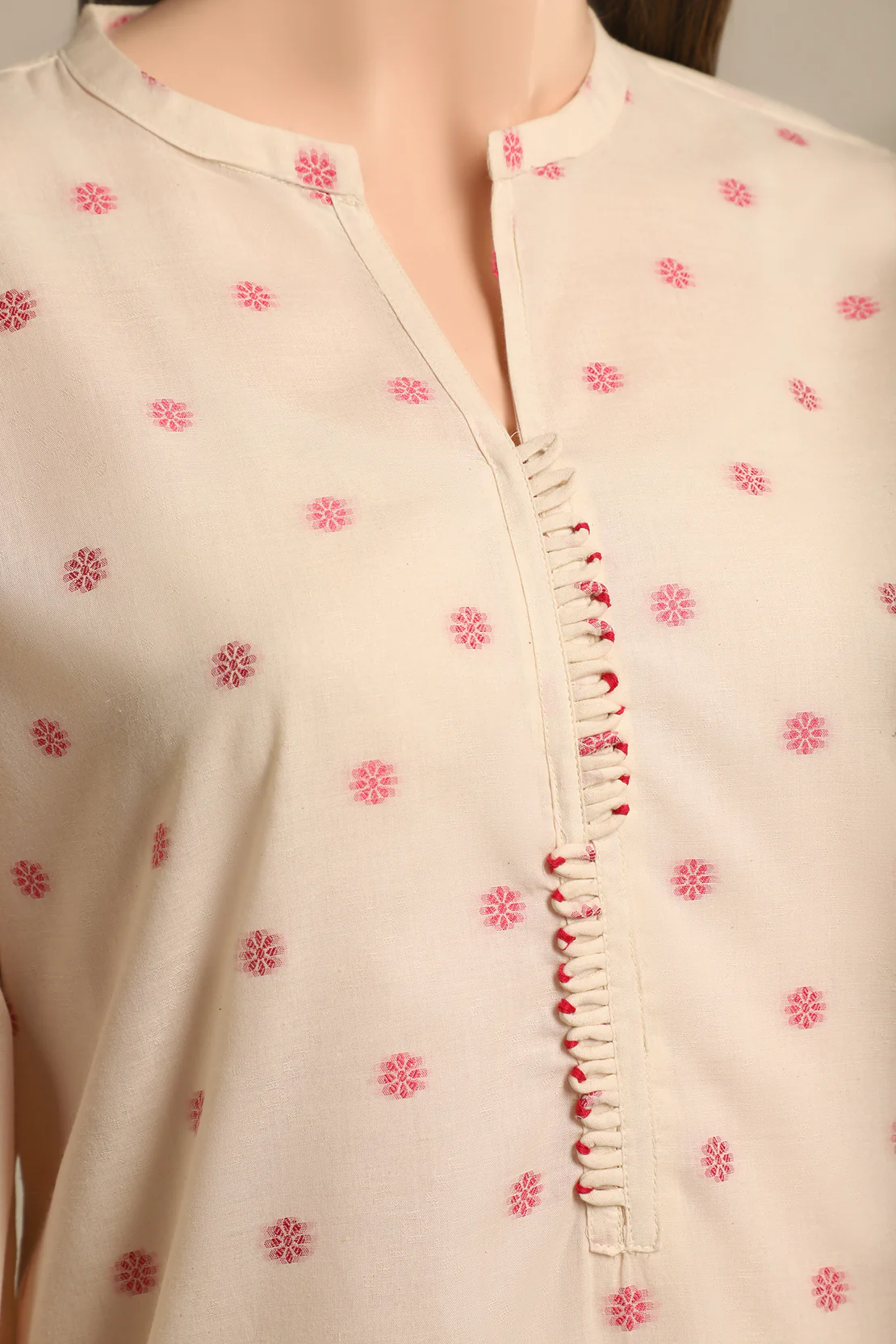 Cotton Jacquard Stitched 2 Piece (Shirt/Trouser) - Image 3