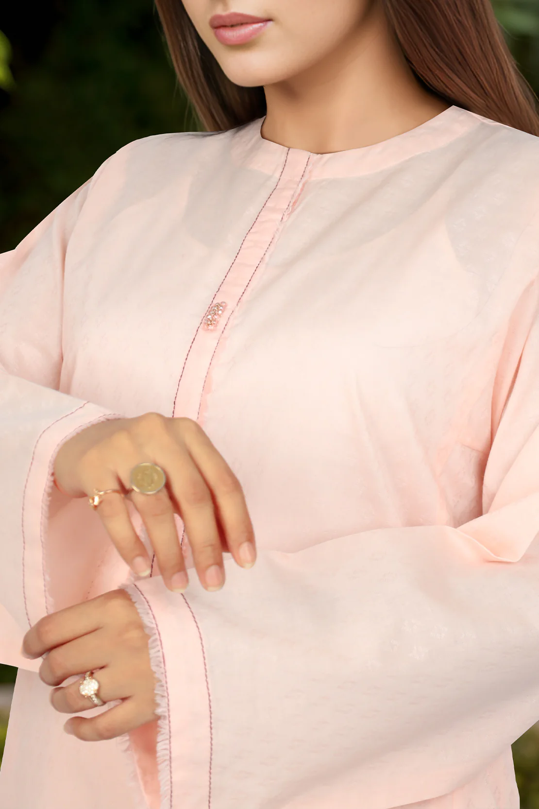 Cotton Jacquard Stitched 2 Piece (Shirt/Trouser) - Image 3