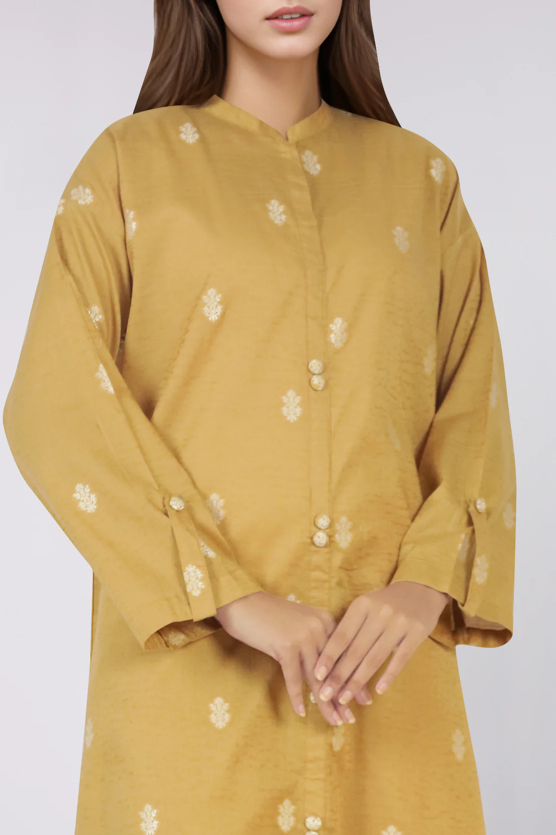 Cotton Jacquard Stitched 2 Piece (Shirt/Trouser)