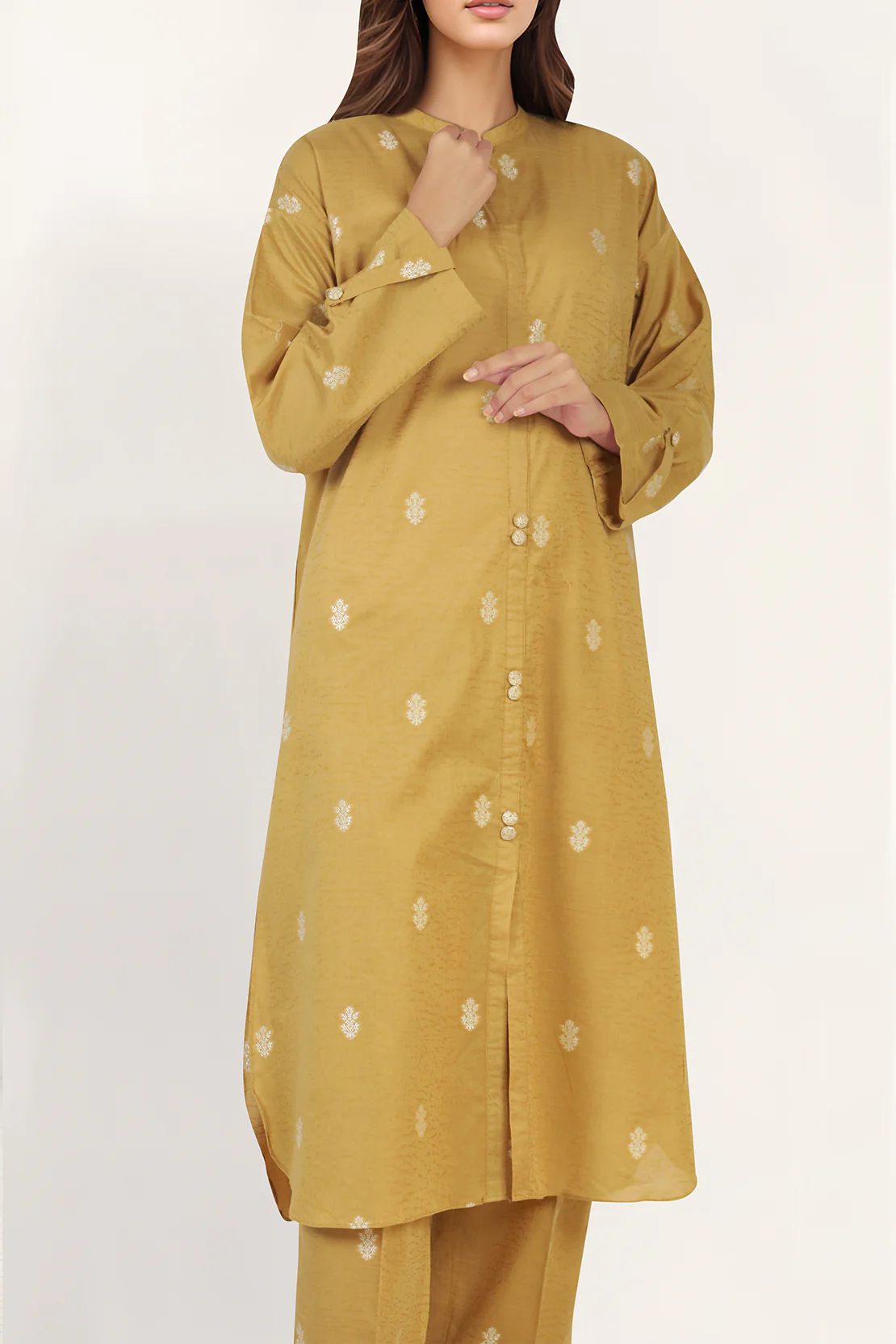 Cotton Jacquard Stitched 2 Piece (Shirt/Trouser) - Image 4