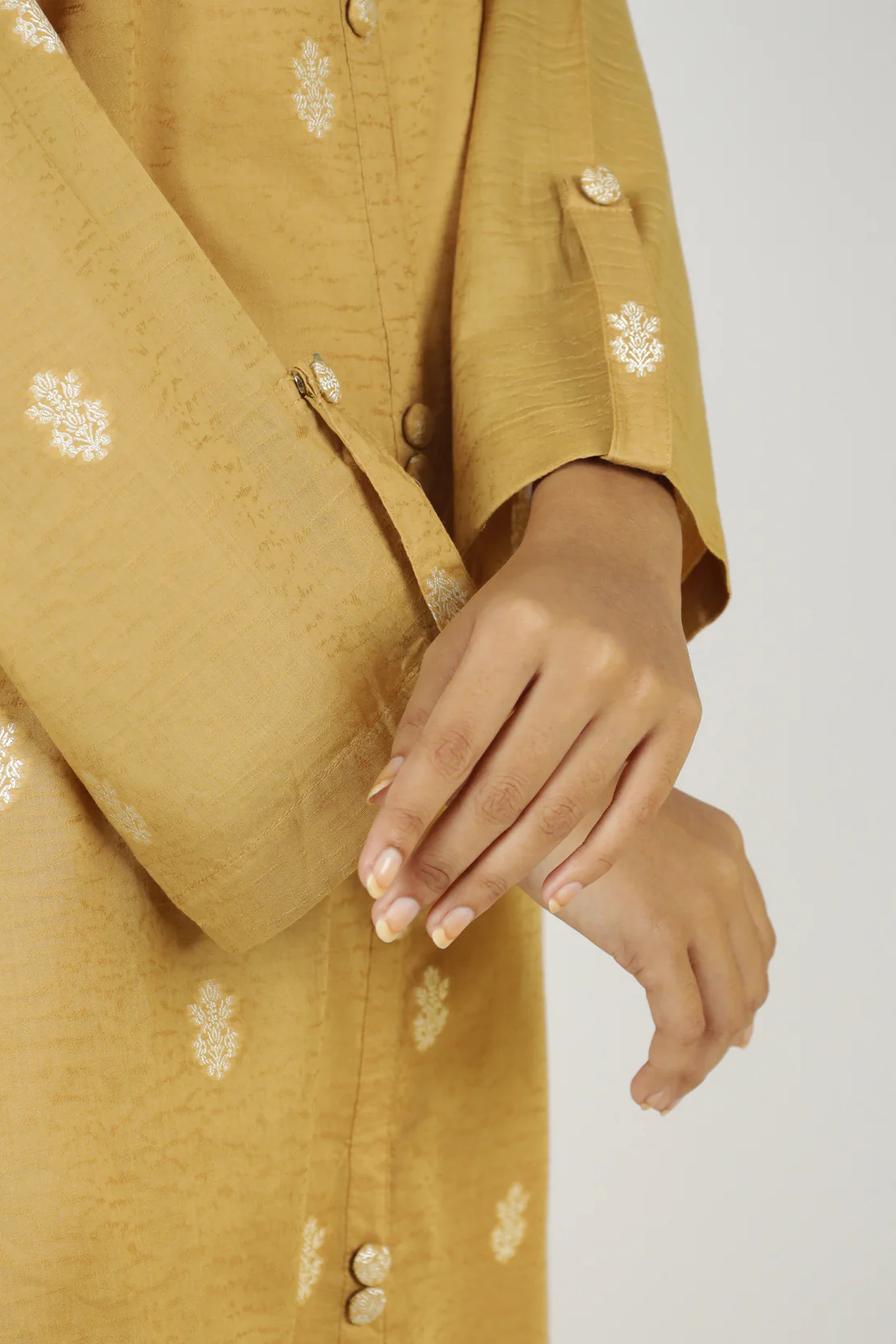 Cotton Jacquard Stitched 2 Piece (Shirt/Trouser) - Image 5