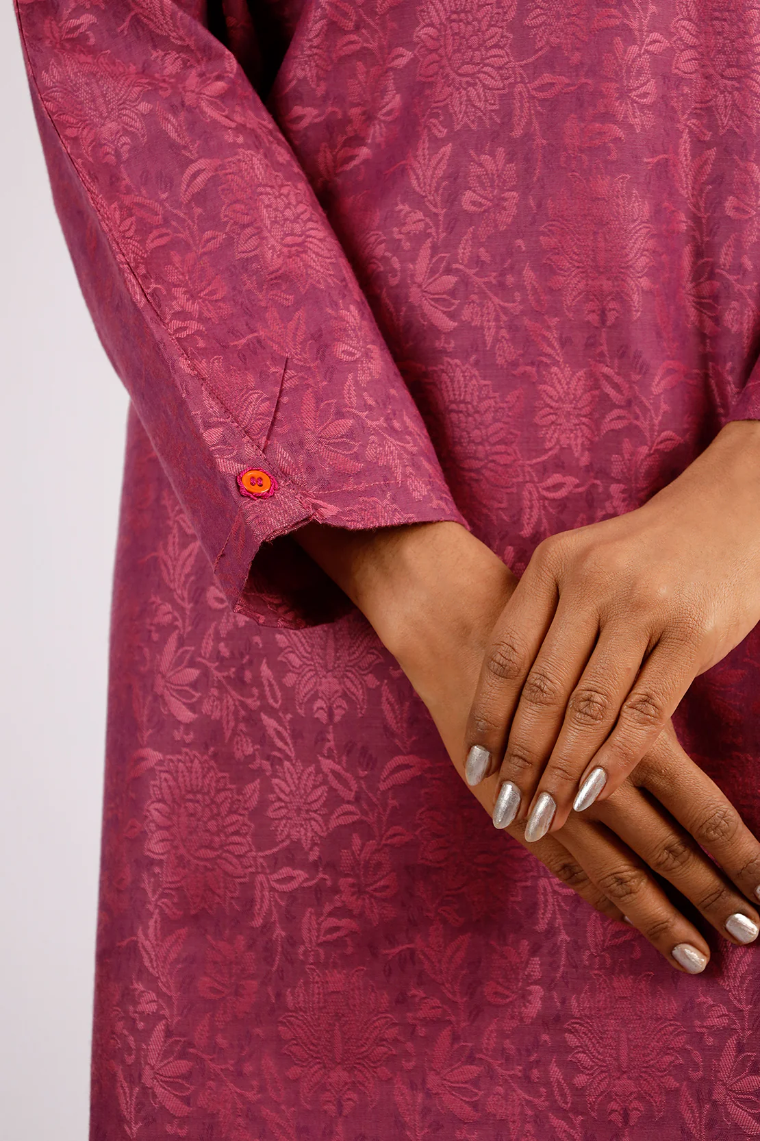 Cotton Jacquard Stitched 2 Piece (Shirt/Trouser) - Image 4
