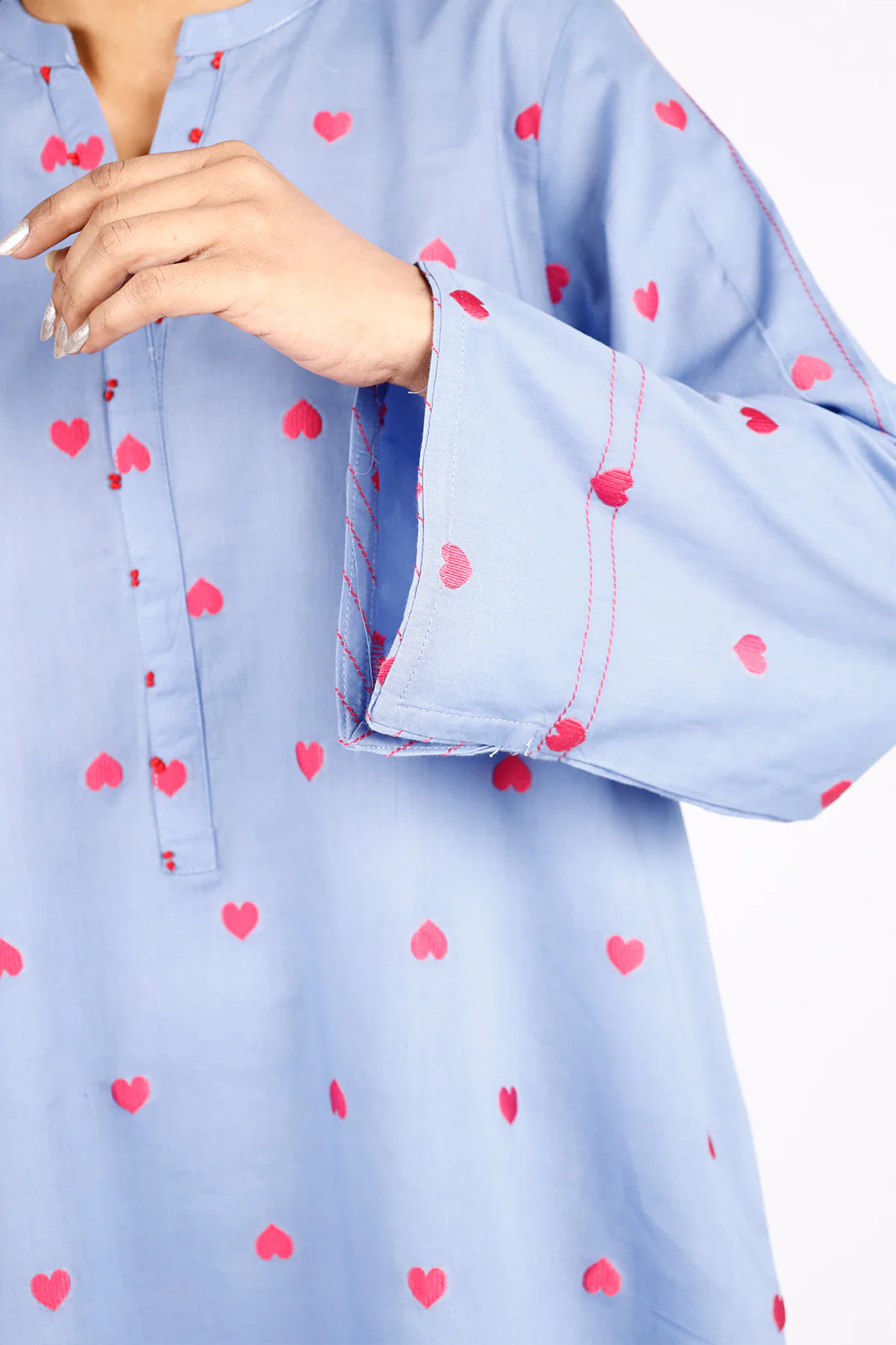 Cotton Jacquard Stitched 2 Piece (Shirt/Trouser) - Image 3