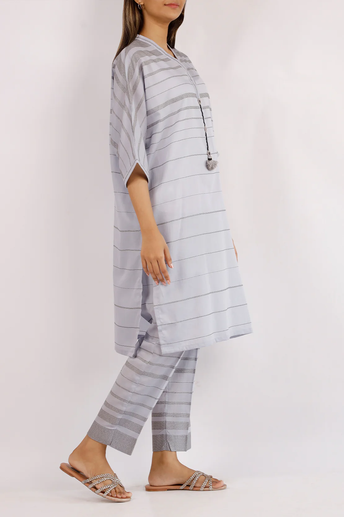 Cotton Jacquard Stitched 2 Piece (Shirt/Trouser) - Image 3