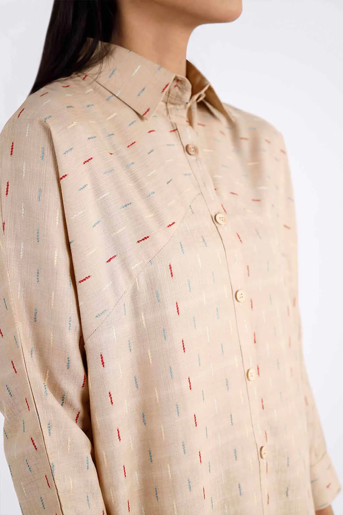 Cotton Jacquard Stitched 2 Piece (Shirt/Trouser) - Image 5