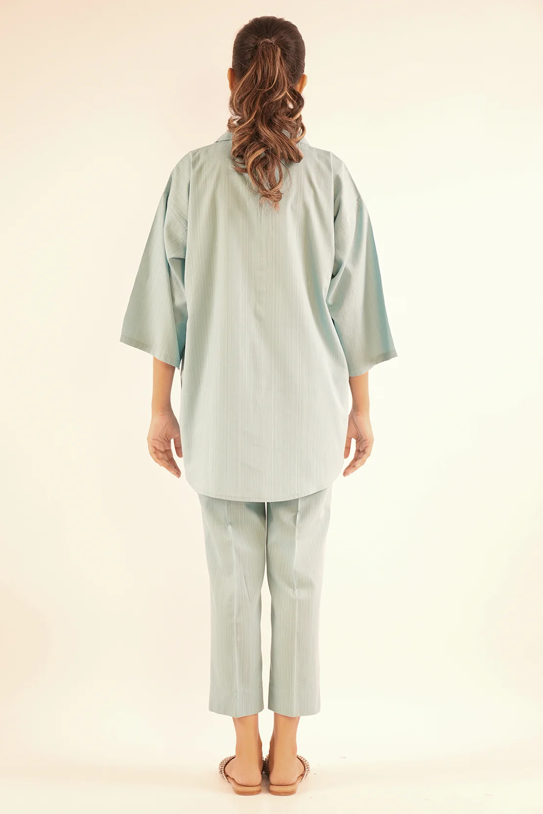 Cotton Jacquard Stitched 2 Piece (Shirt/Trouser) - Image 4