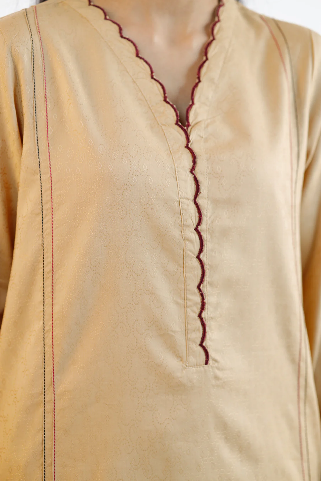 Cotton Jacquard Stitched 2 Piece (Shirt/Trouser) - Image 6