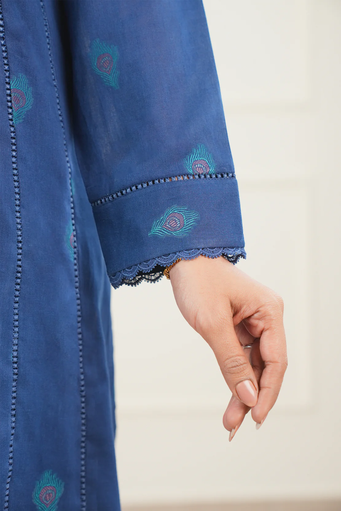 Cotton Jacquard Stitched 2 Piece (Shirt/Trouser) - Image 5