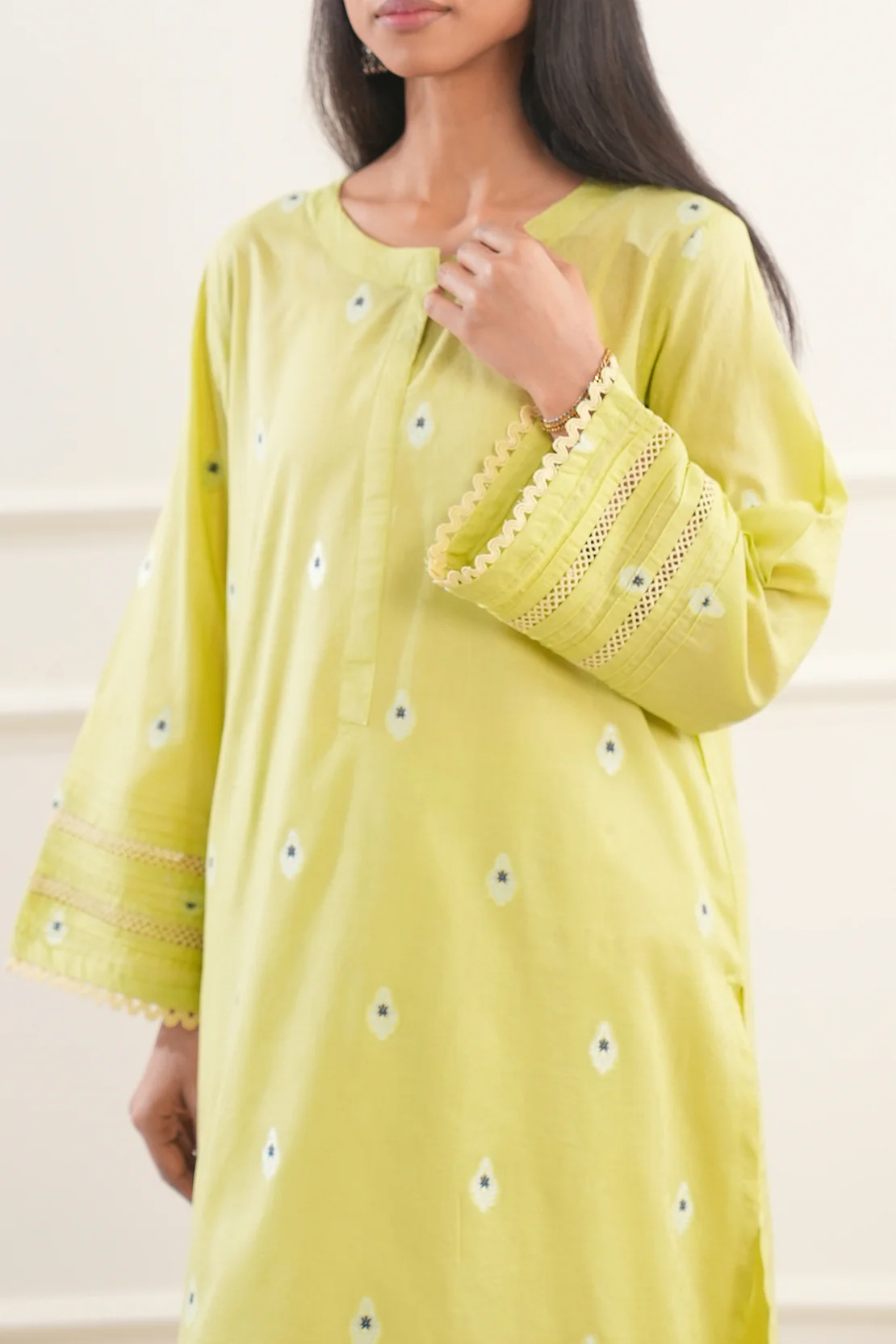 Cotton Jacquard Stitched 2 Piece (Shirt/Trouser) - Image 4