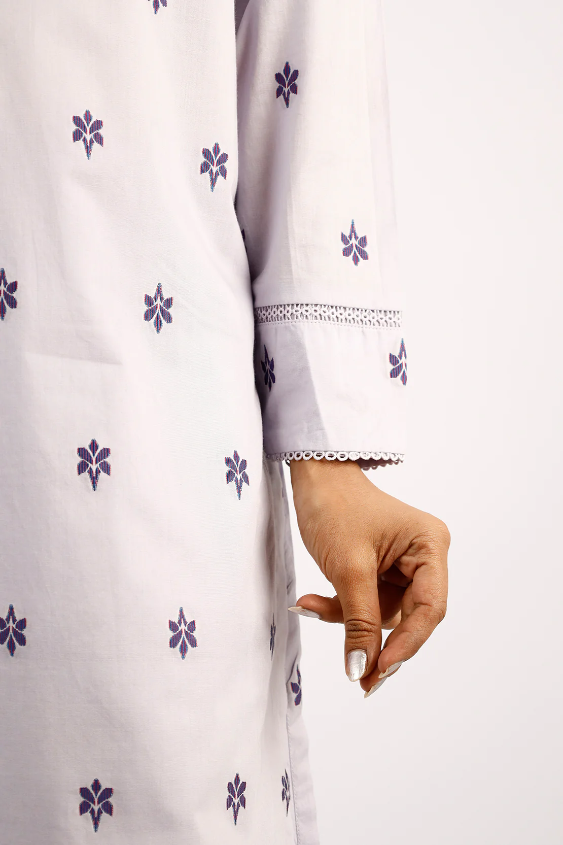 Cotton Jacquard Stitched 2 Piece (Shirt/Trouser) - Image 3
