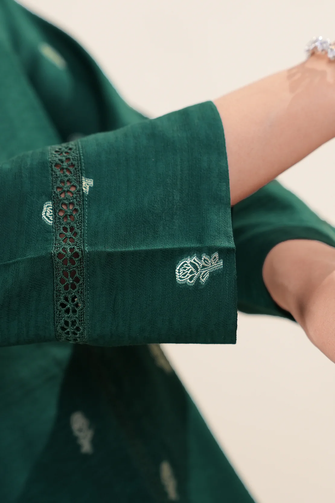 Cotton Jacquard Stitched 2 Piece (Shirt/Trouser) - Image 6