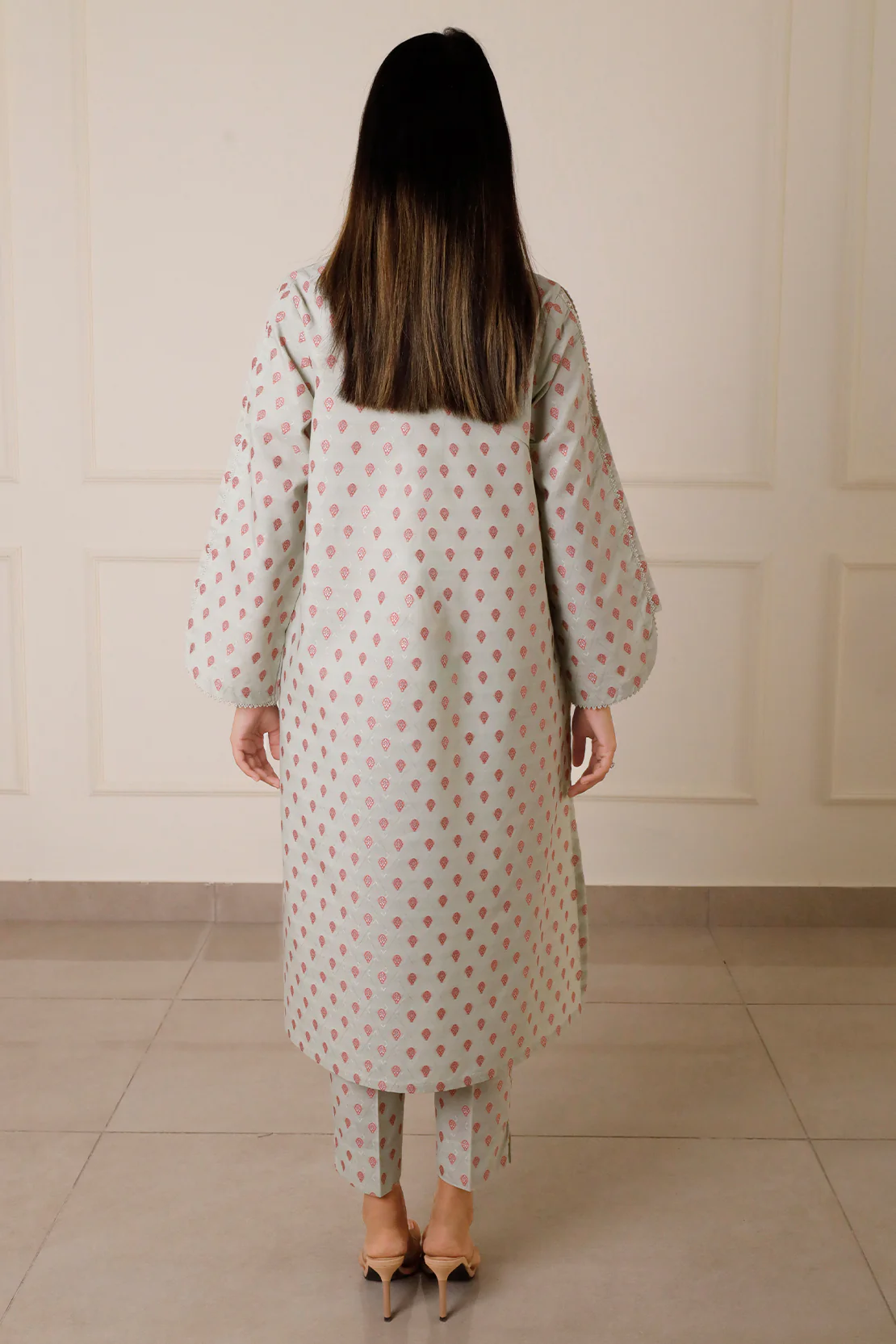 Cotton Jacquard Stitched 2 Piece (Shirt/Trouser) - Image 3