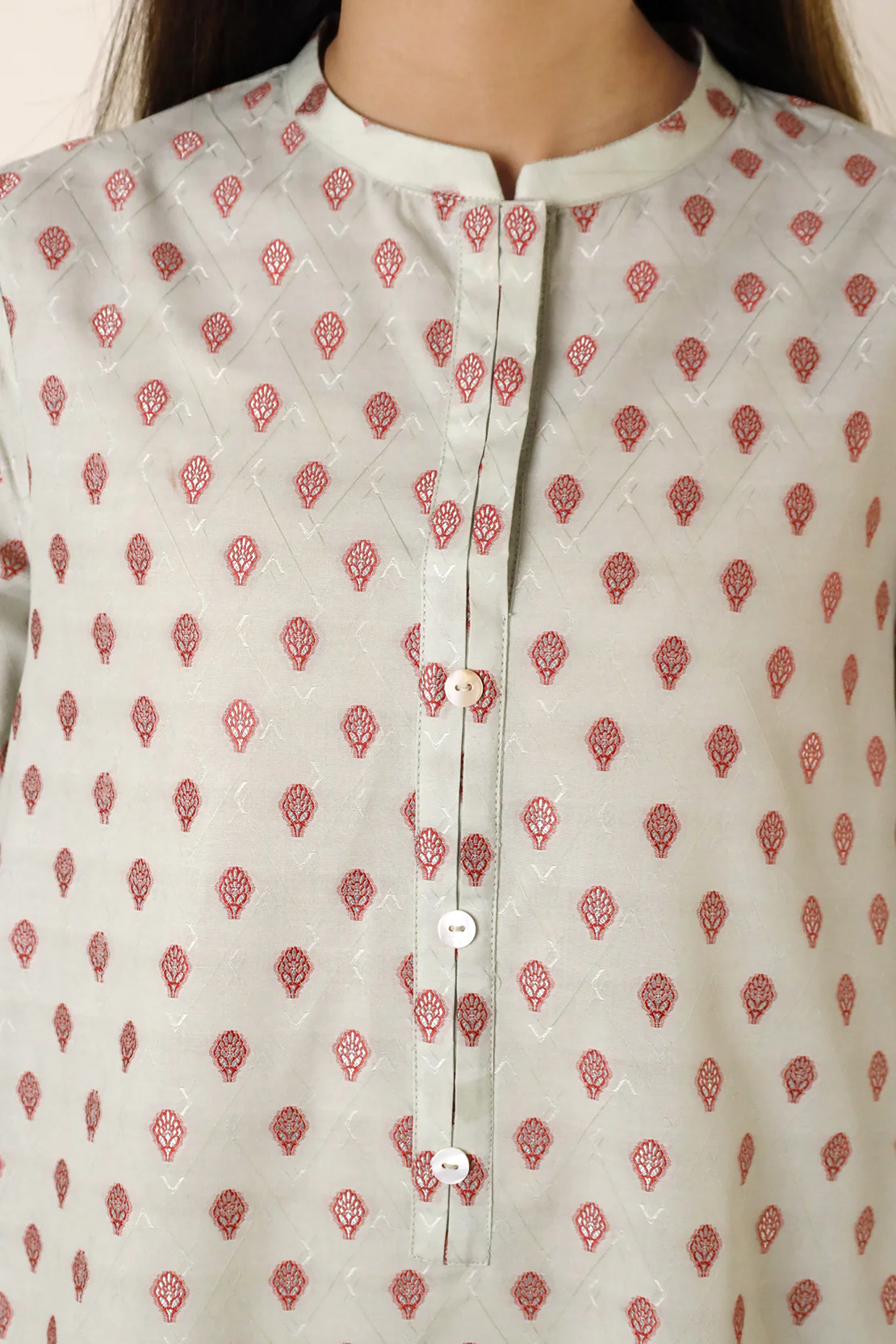 Cotton Jacquard Stitched 2 Piece (Shirt/Trouser) - Image 5