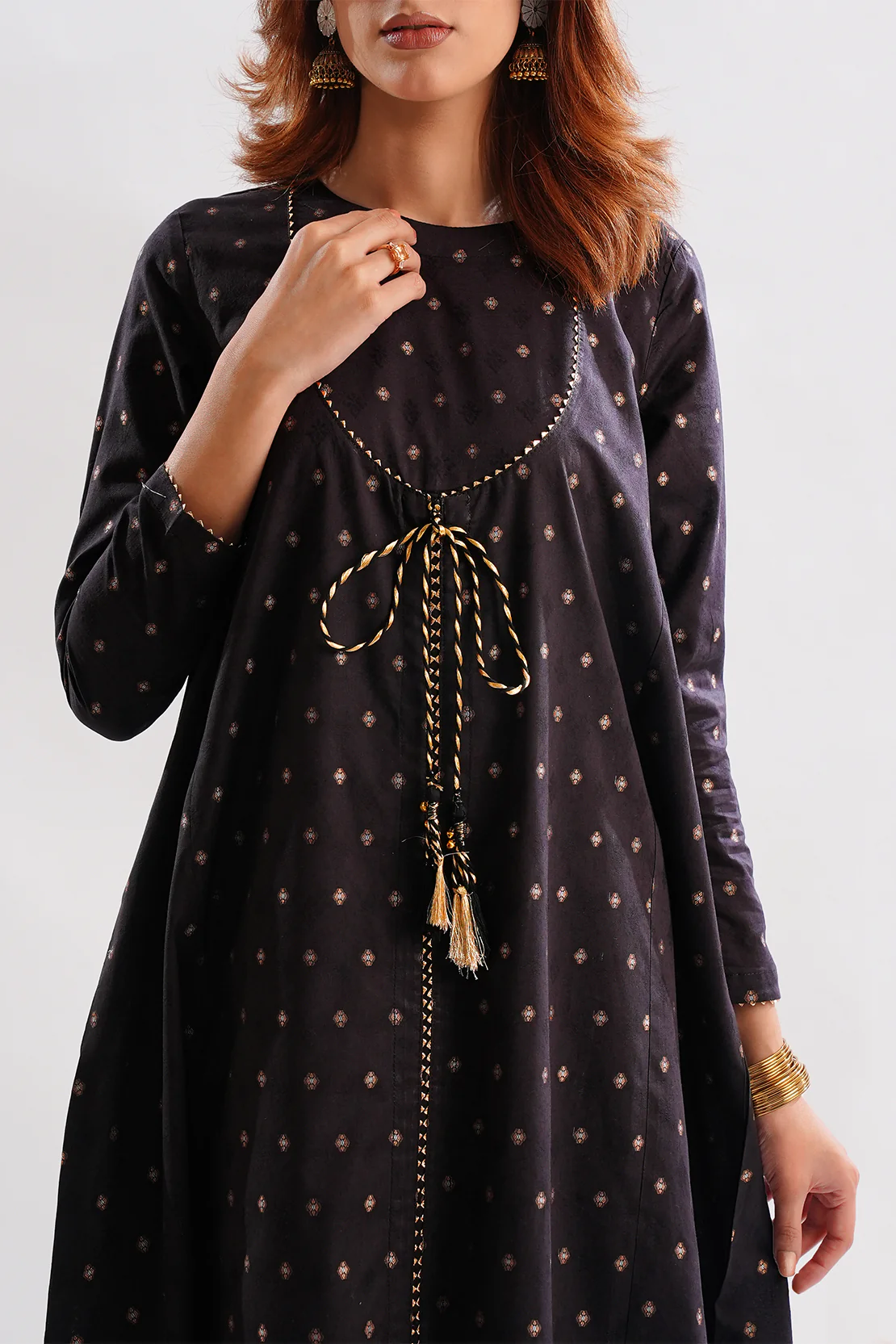 Cotton Jacquard Stitched 2 Piece (Shirt/Trouser)