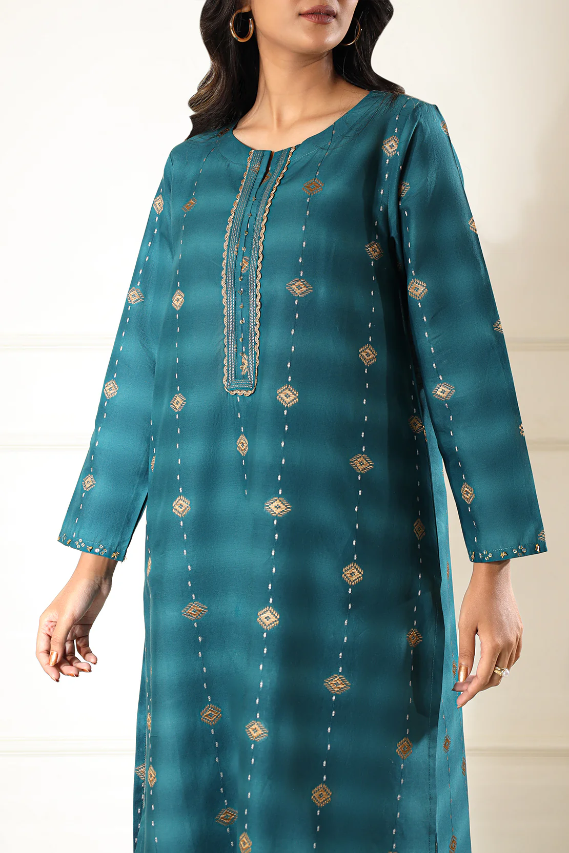 Cotton Jacquard Stitched 2 Piece (Shirt/Trouser) - Image 5