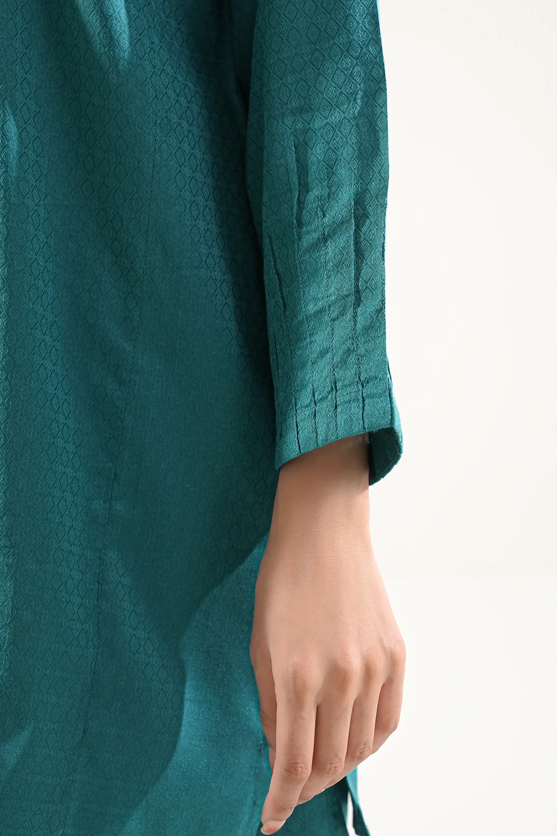 Cotton Jacquard Stitched 2 Piece (Shirt/Trouser) - Image 5