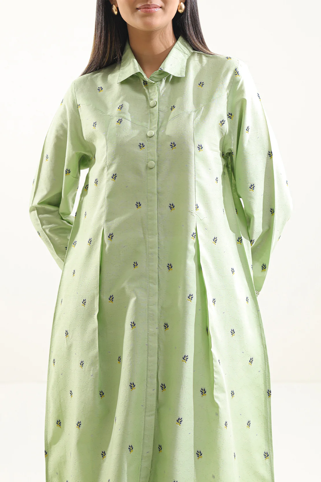 Cotton Jacquard Stitched 2 Piece (Shirt/Trouser) - Image 4