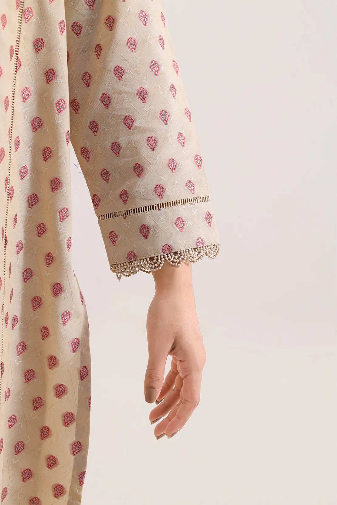 Cotton Jacquard Stitched 2 Piece (Shirt/Trouser) - Image 4