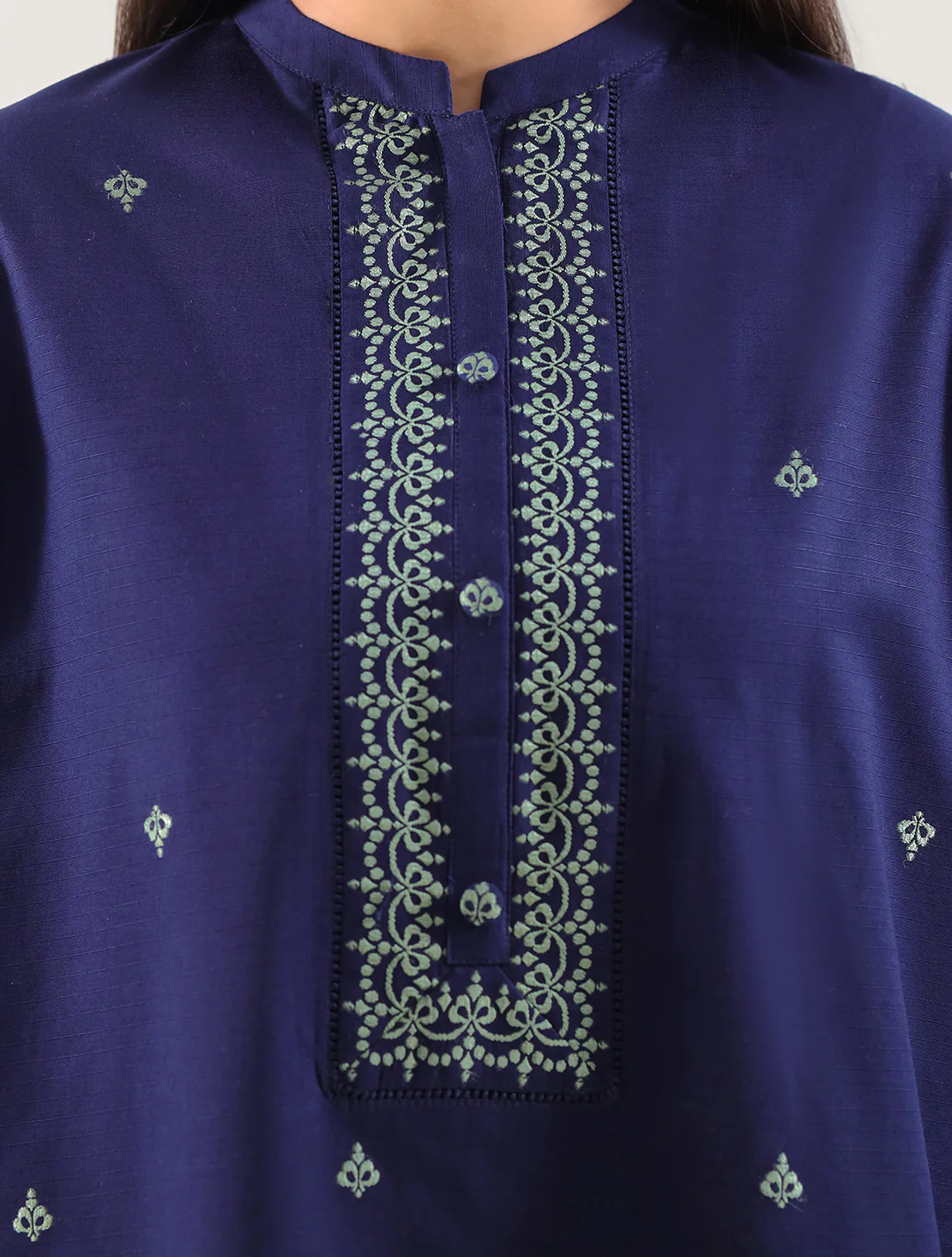 Cotton Jacquard Stitched 2 Piece (Shirt/Trouser) - Image 3