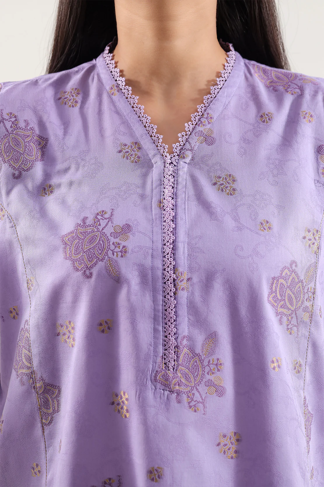 Cotton Jacquard Stitched 2 Piece (Shirt/Trouser) - Image 2