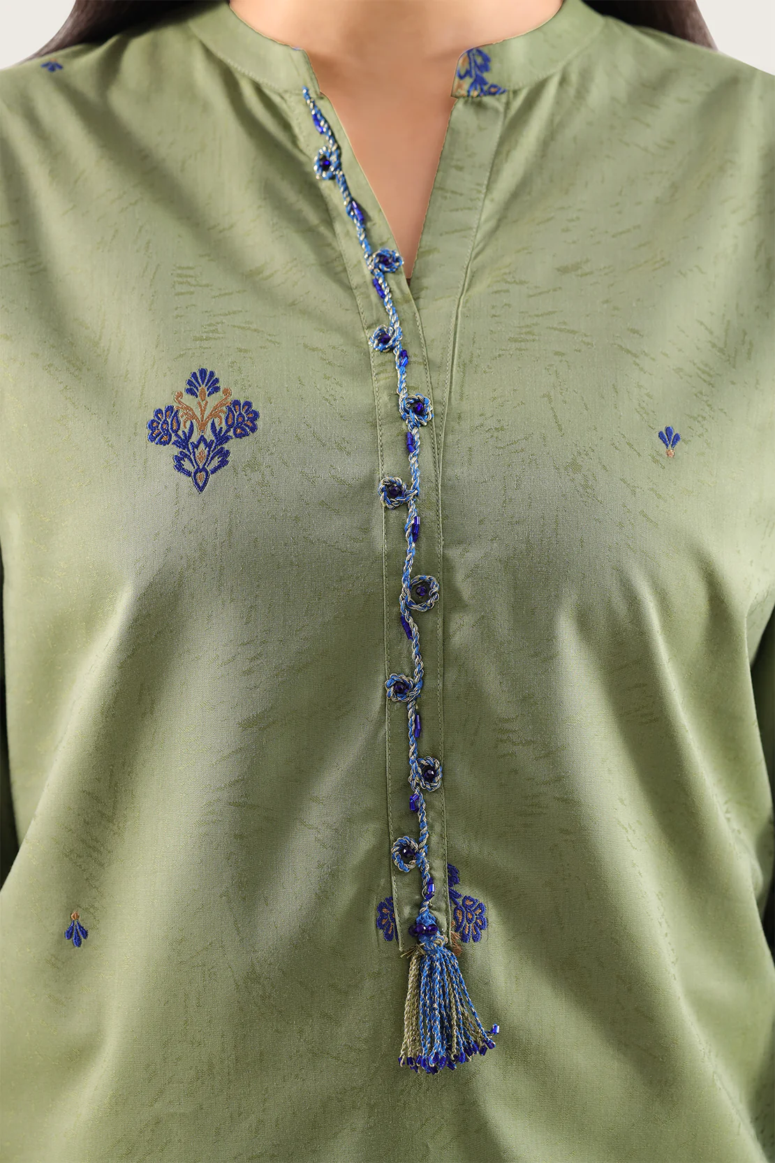 Cotton Jacquard Stitched 2 Piece (Shirt/Trouser) - Image 3