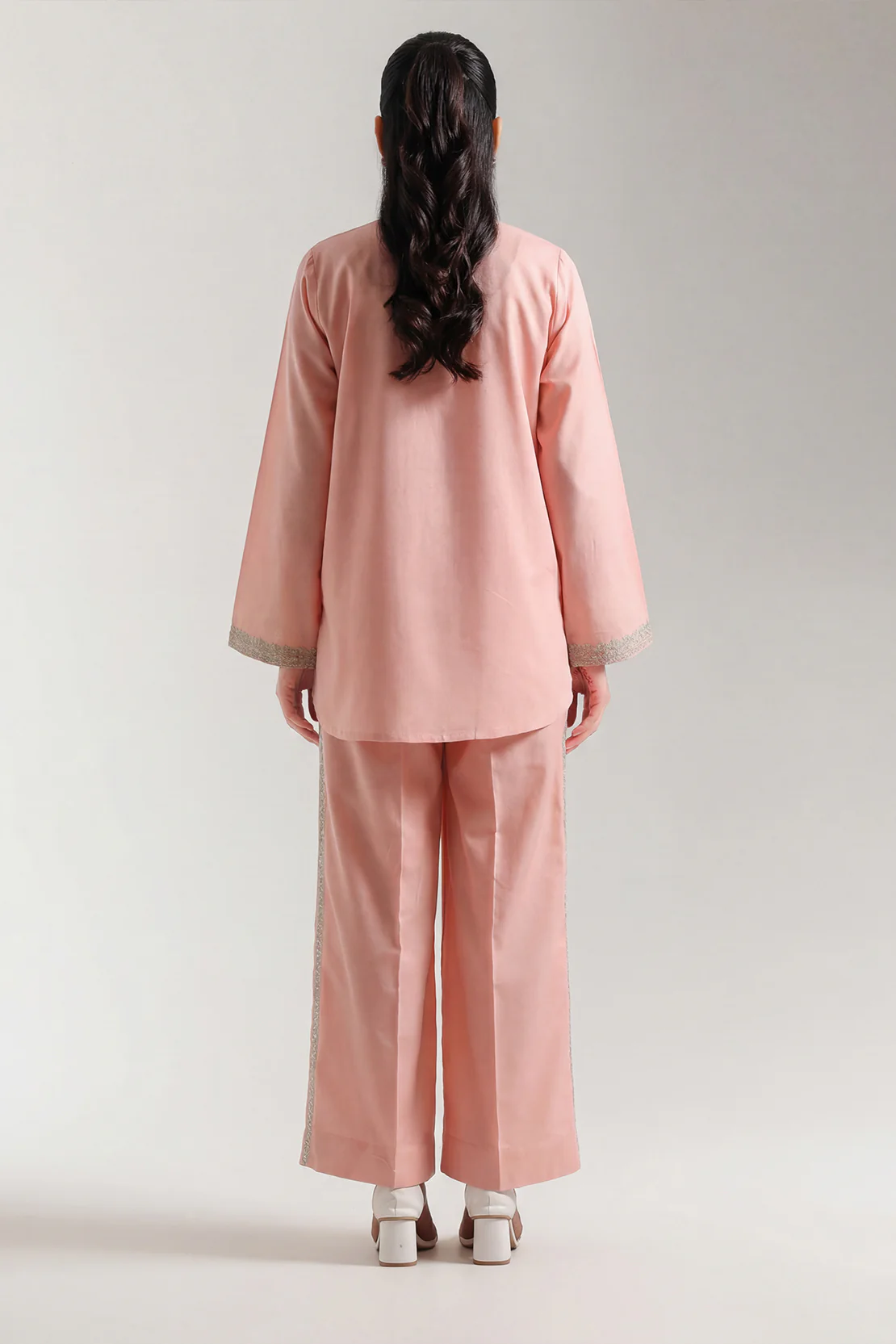 Cotton Jacquard Stitched 2 Piece (Shirt/Trouser) - Image 4