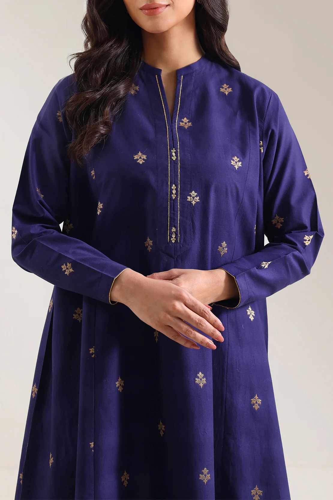 Cotton Jacquard Stitched 2 Piece (Shirt/Trouser) - Image 2
