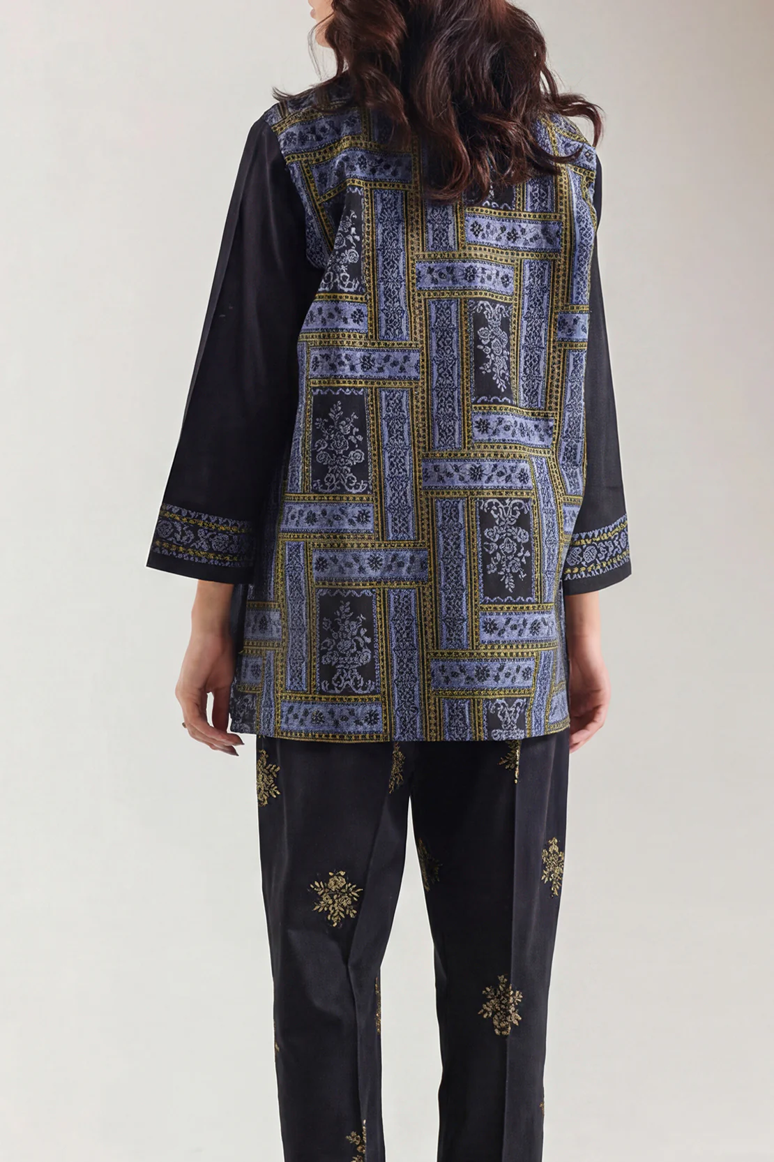 Cotton Jacquard Stitched 2 Piece (Shirt/Trouser) - Image 3