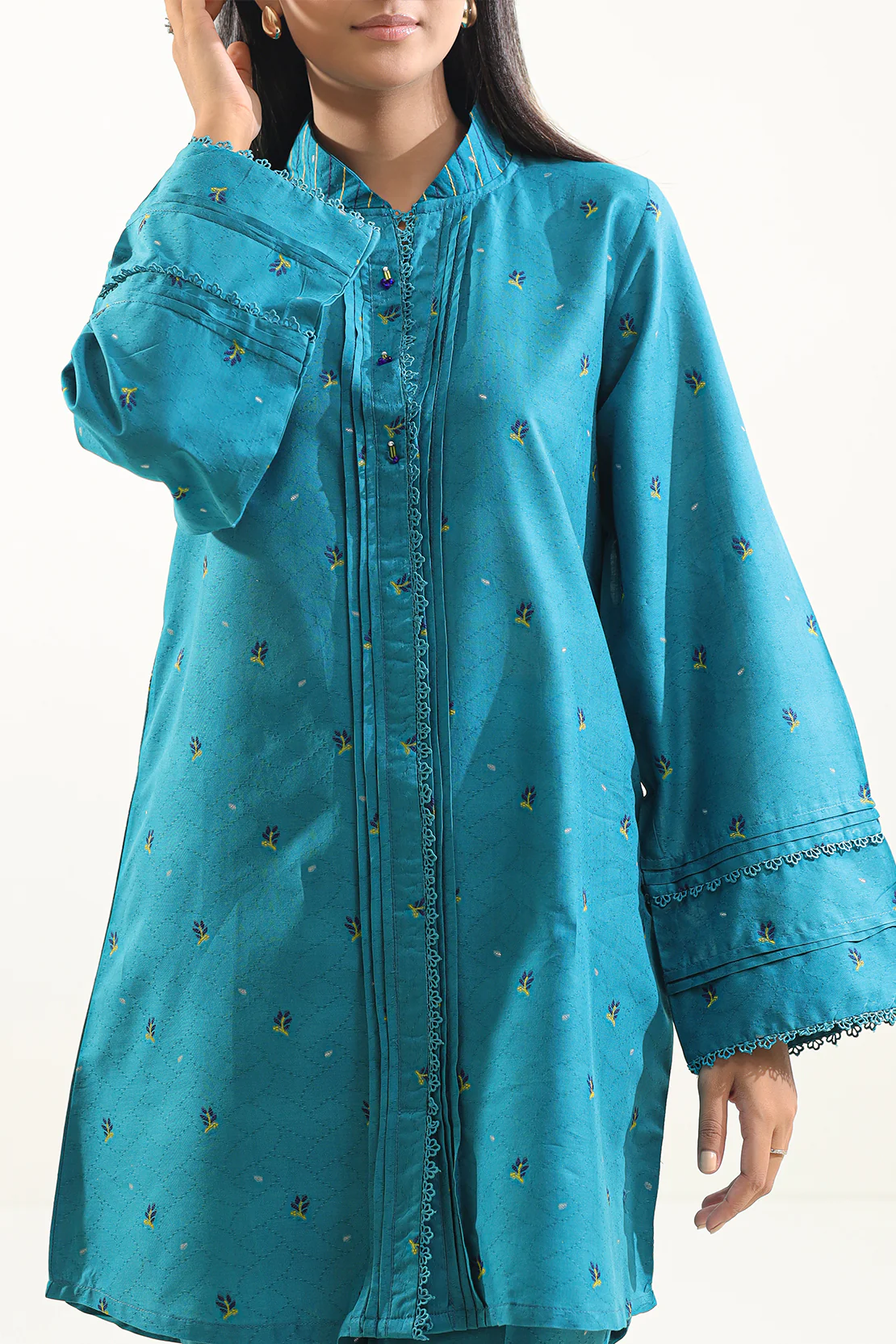 Cotton Jacquard Stitched 2 Piece (Shirt/Trouser) - Image 4