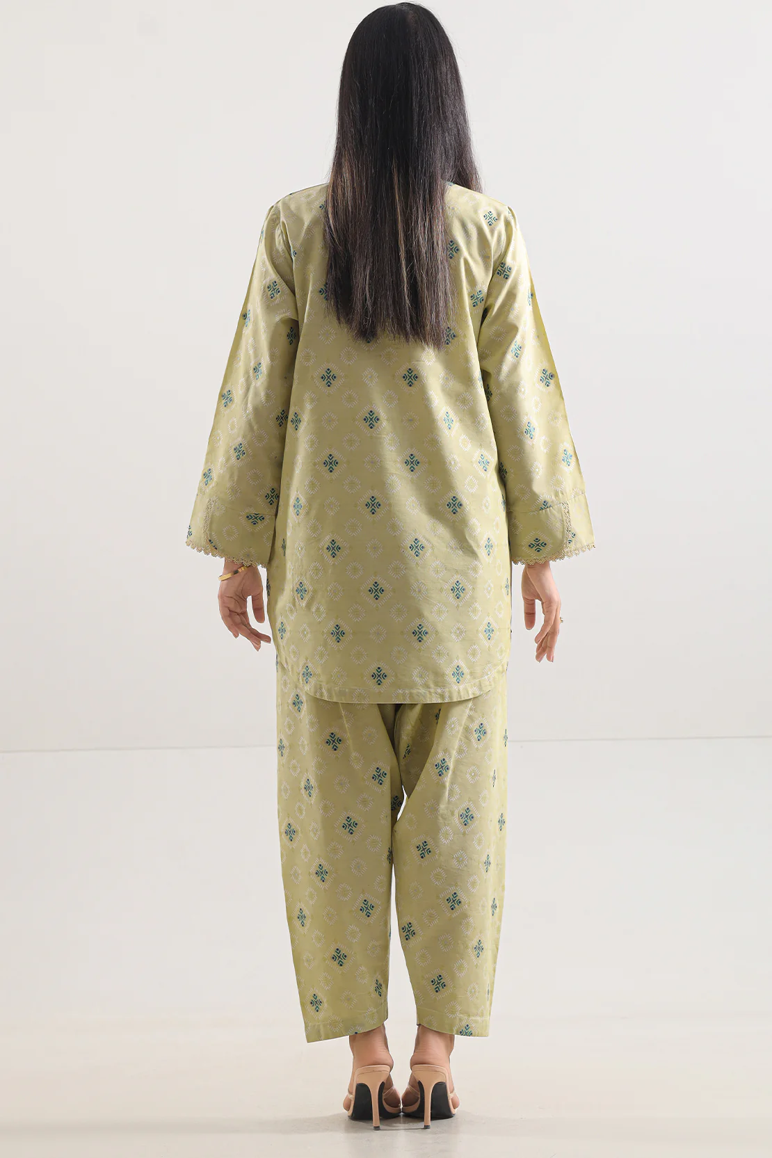 Cotton Jacquard Stitched 2 Piece (Shirt/Trouser) - Image 3