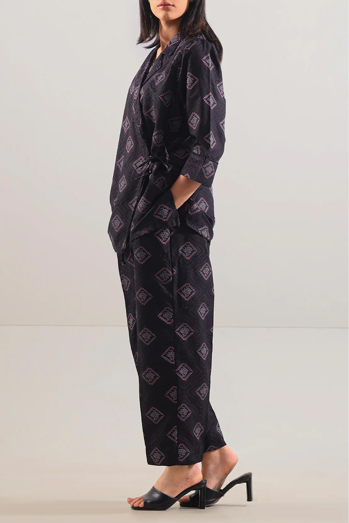 Cotton Jacquard Stitched 2 Piece (Shirt/Trouser) - Image 3