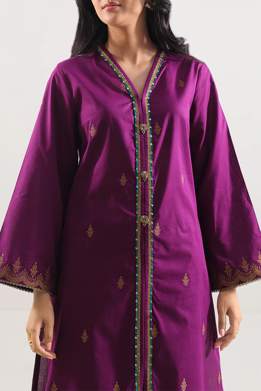 Cotton Jacquard Stitched 2 Piece (Shirt/Trouser) - Image 3