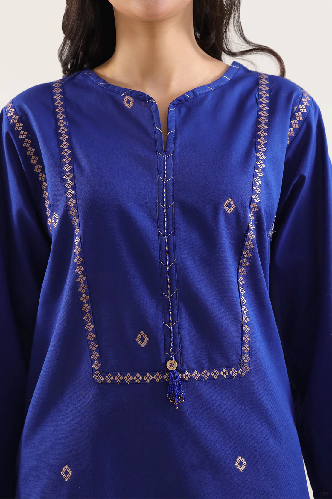Cotton Jacquard Stitched 2 Piece (Shirt/Trouser) - Image 3