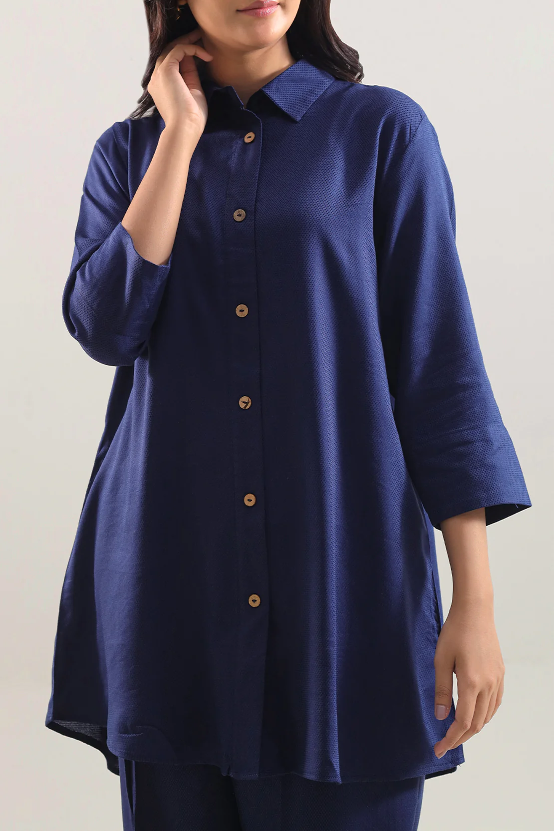 Cotton Jacquard Stitched 2 Piece (Shirt/Trouser) - Image 2
