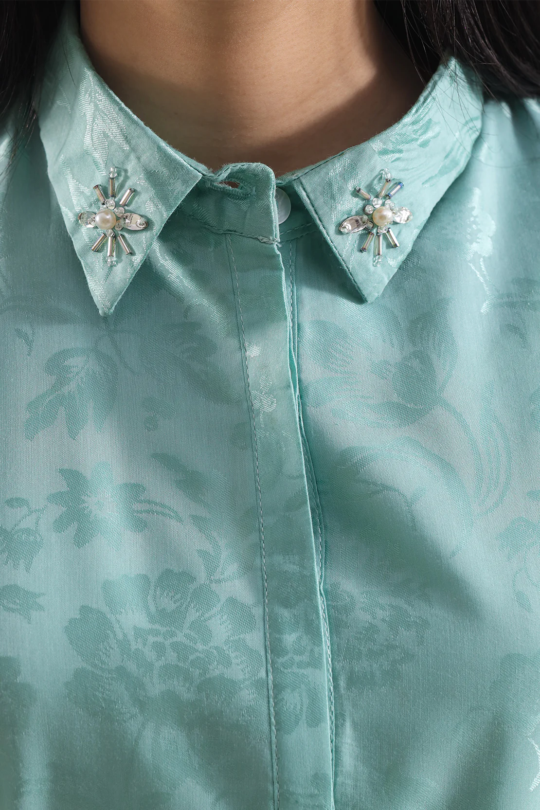 Cotton Jacquard Stitched 2 Piece (Shirt/Trouser) - Image 4