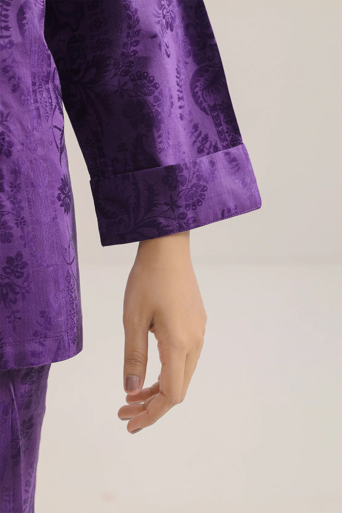Cotton Jacquard Stitched 2 Piece (Shirt/Trouser) - Image 5