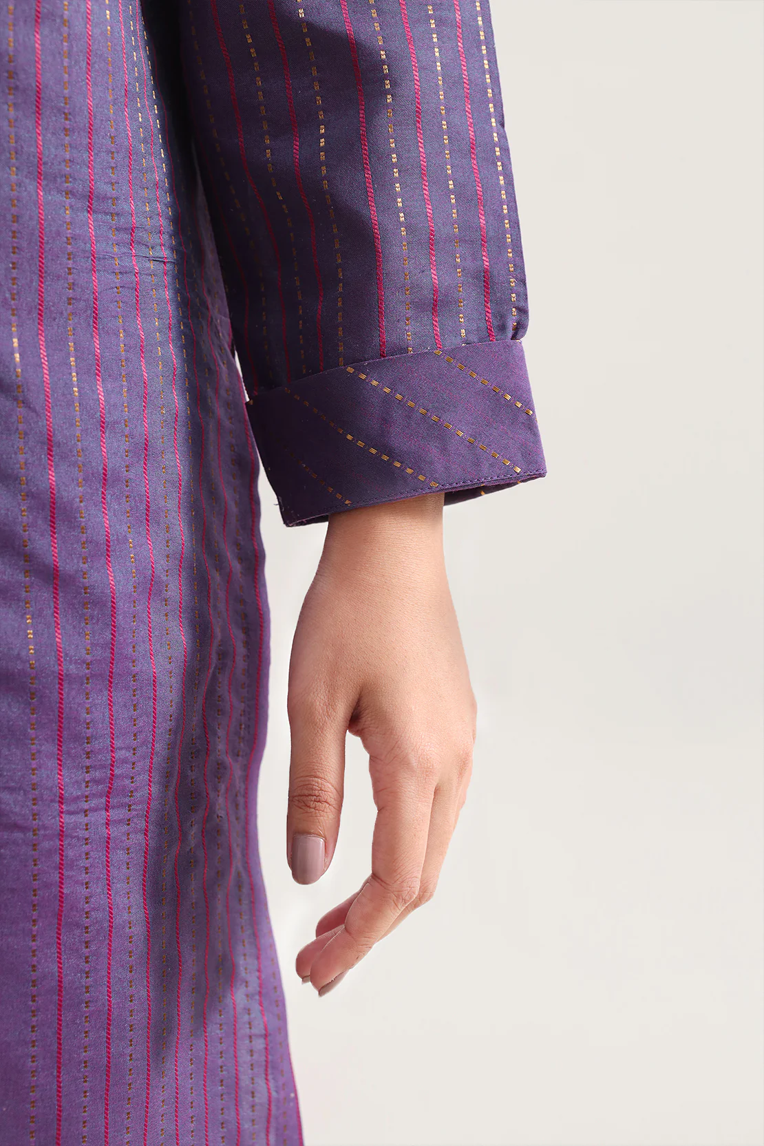 Cotton Jacquard Stitched 2 Piece (Shirt/Trouser) - Image 4