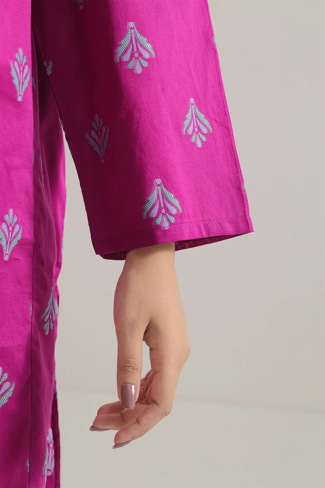 Cotton Jacquard Stitched 2 Piece (Shirt/Trouser) - Image 5