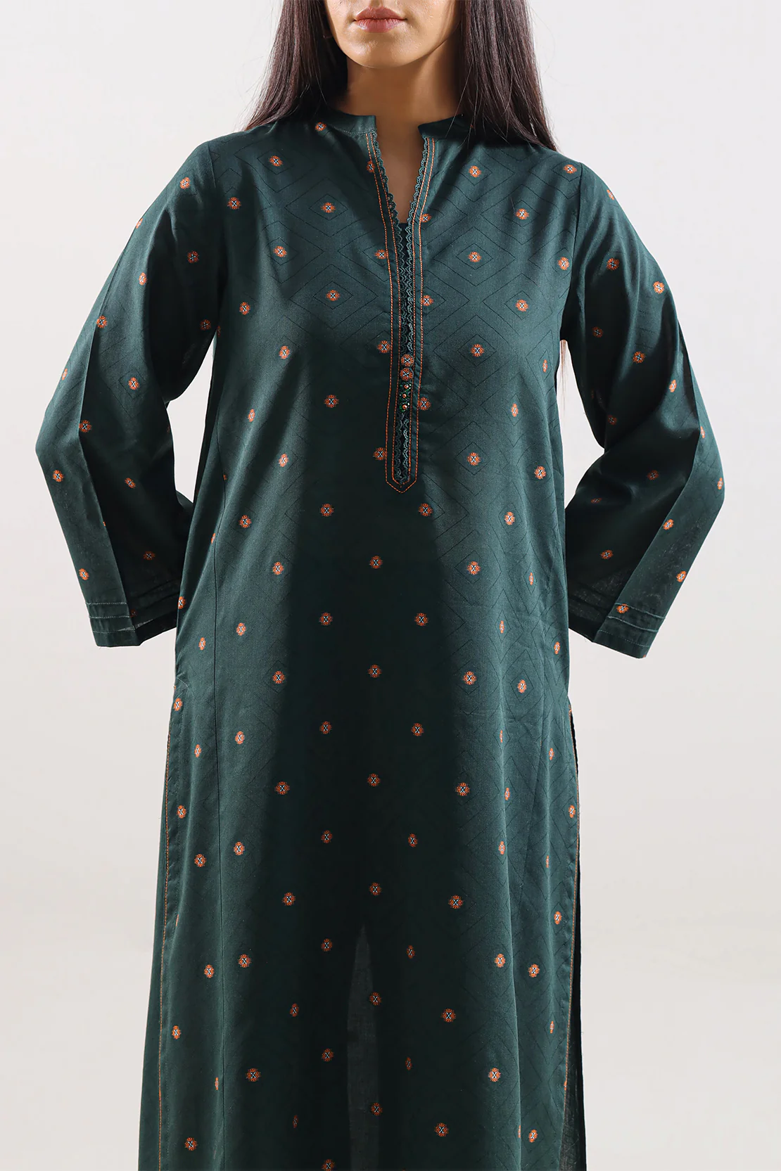 Cotton Jacquard Stitched 2 Piece (Shirt/Trouser) - Image 2