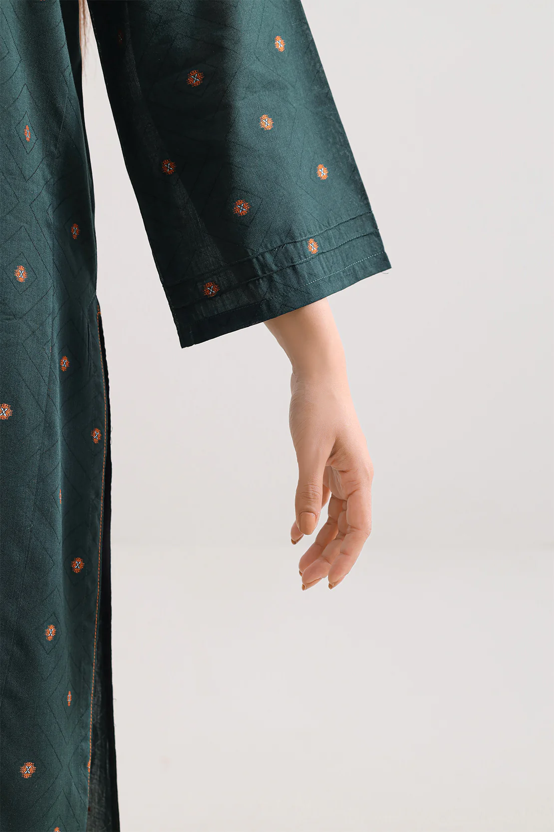 Cotton Jacquard Stitched 2 Piece (Shirt/Trouser) - Image 4