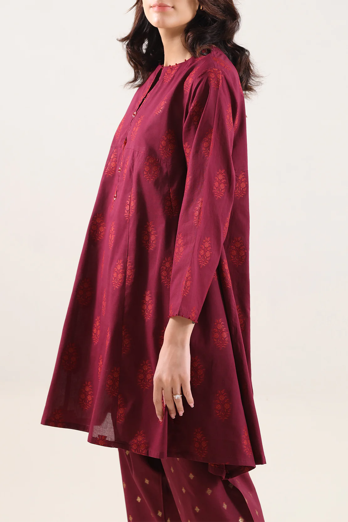 Cotton Jacquard Stitched 2 Piece (Shirt/Trouser) - Image 3