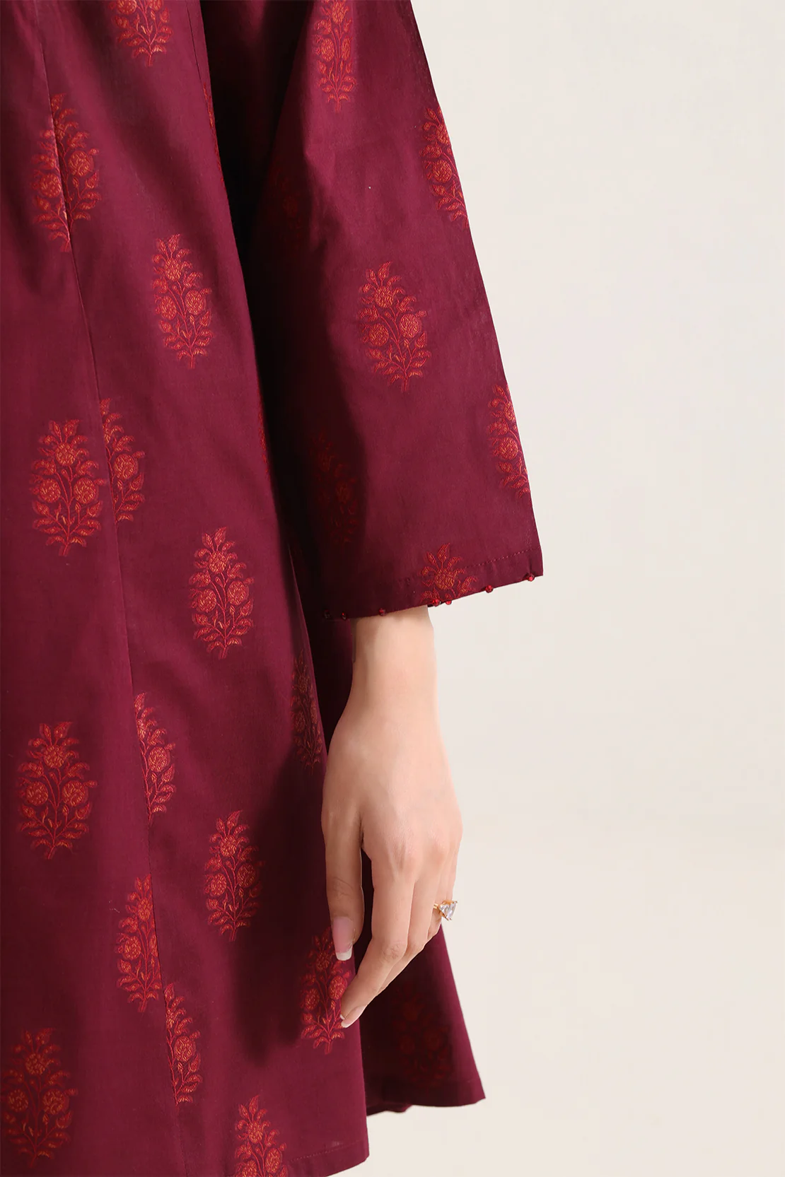 Cotton Jacquard Stitched 2 Piece (Shirt/Trouser) - Image 5