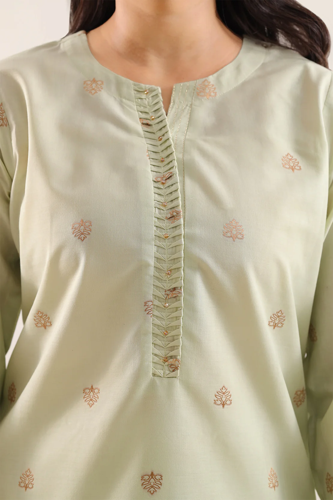 Cotton Jacquard Stitched 2 Piece (Shirt/Trouser) - Image 3